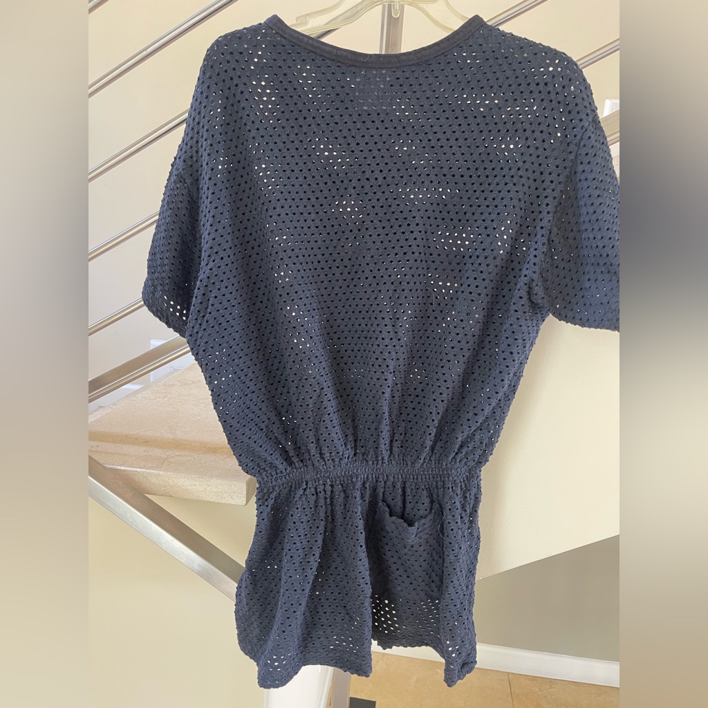 Vintage Black Swim Coverup